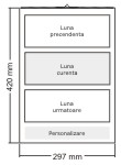 calendar de perete 420x297mm